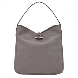 Longchamp Roseau Essential Hobo bag Grey | XOJ-584167