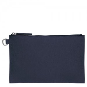 Longchamp Roseau Essential Pouch Navy | KZW-537896