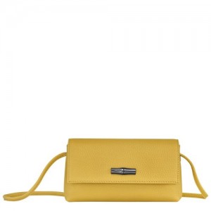 Longchamp Roseau Essential Pouch Yellow | KES-305184