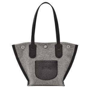 Longchamp Roseau Essential Shopping bag XS Grey | GLD-834267