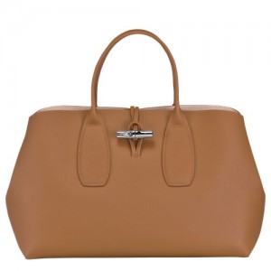 Longchamp Roseau Top handle bag L Natural | KUC-824035