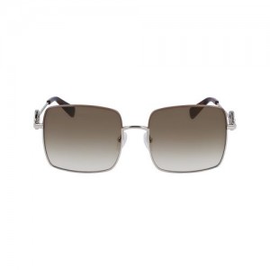 Longchamp Sunglasses Gold/Khaki | IQZ-987520