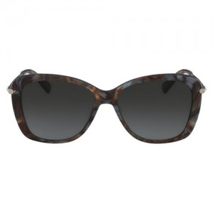 Longchamp Sunglasses Marble Brown Red | FXE-294501