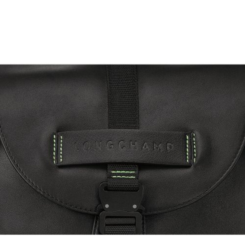 Longchamp 3D Backpack M Black | OIN-892435