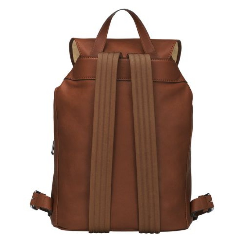 Longchamp 3D Backpack M Cognac | WUQ-236095