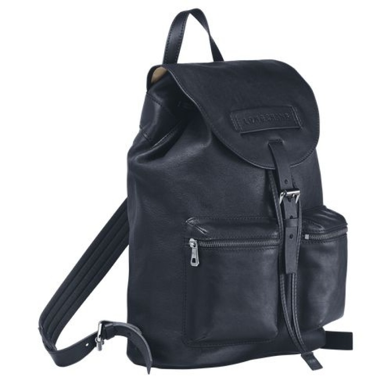 Longchamp 3D Backpack M Midnight Blue | QES-058614