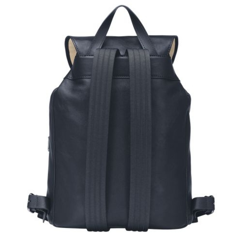 Longchamp 3D Backpack M Midnight Blue | QES-058614