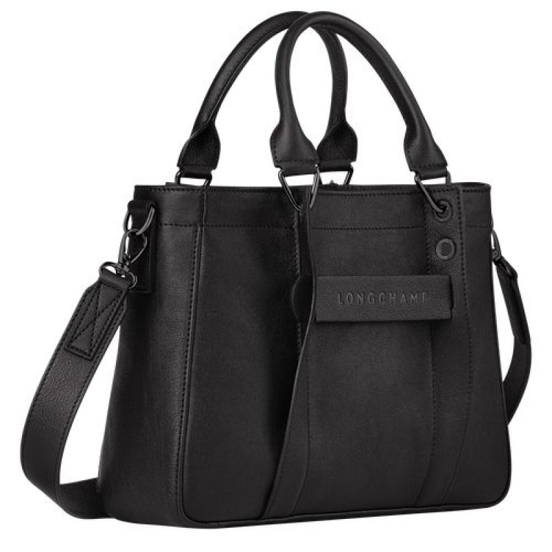 Longchamp 3D Top handle bag S Black | HLW-753408