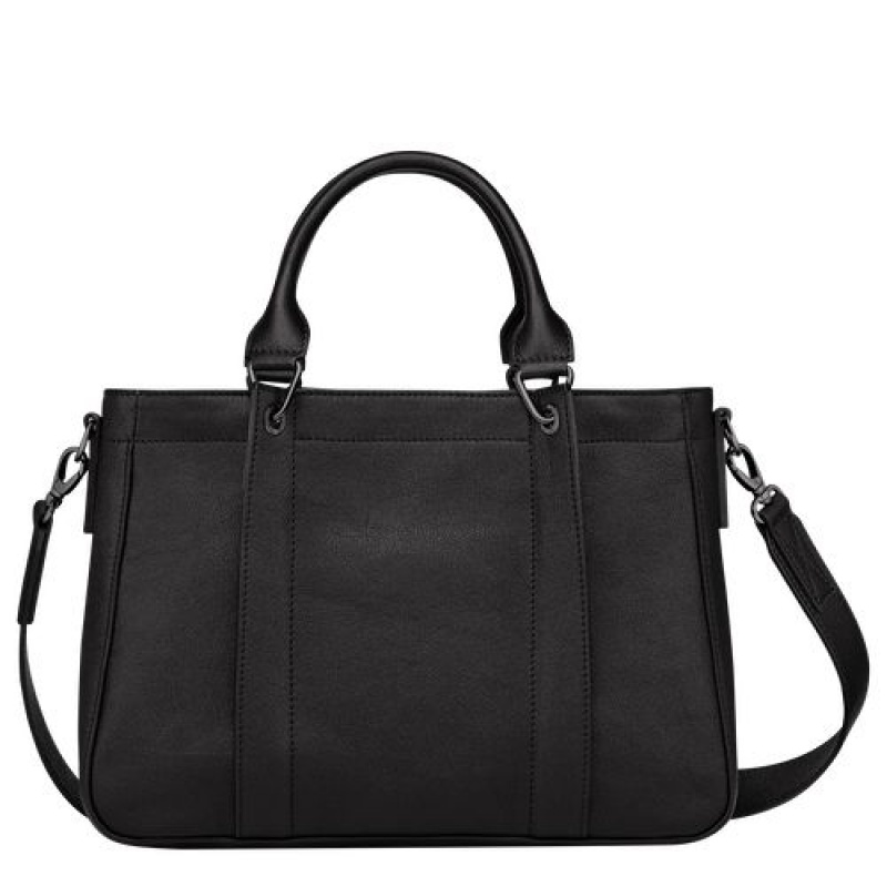 Longchamp 3D Top handle bag S Black | HLW-753408