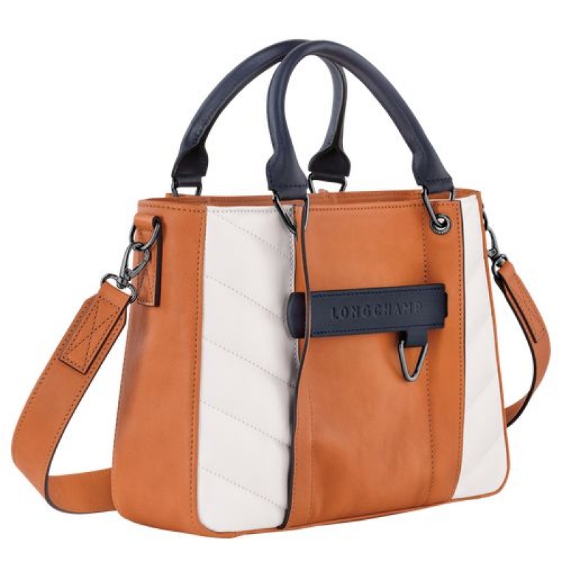 Longchamp 3D Top handle bag S Saffron/White | DYA-069384