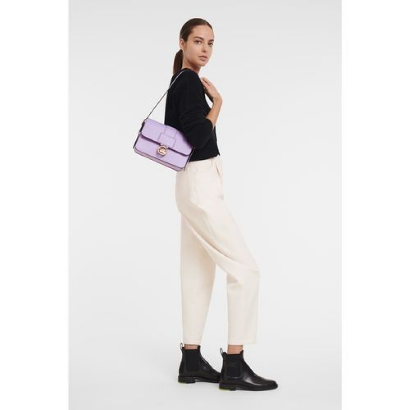 Longchamp Box-Trot Crossbody bag M Lilac | ROA-816054