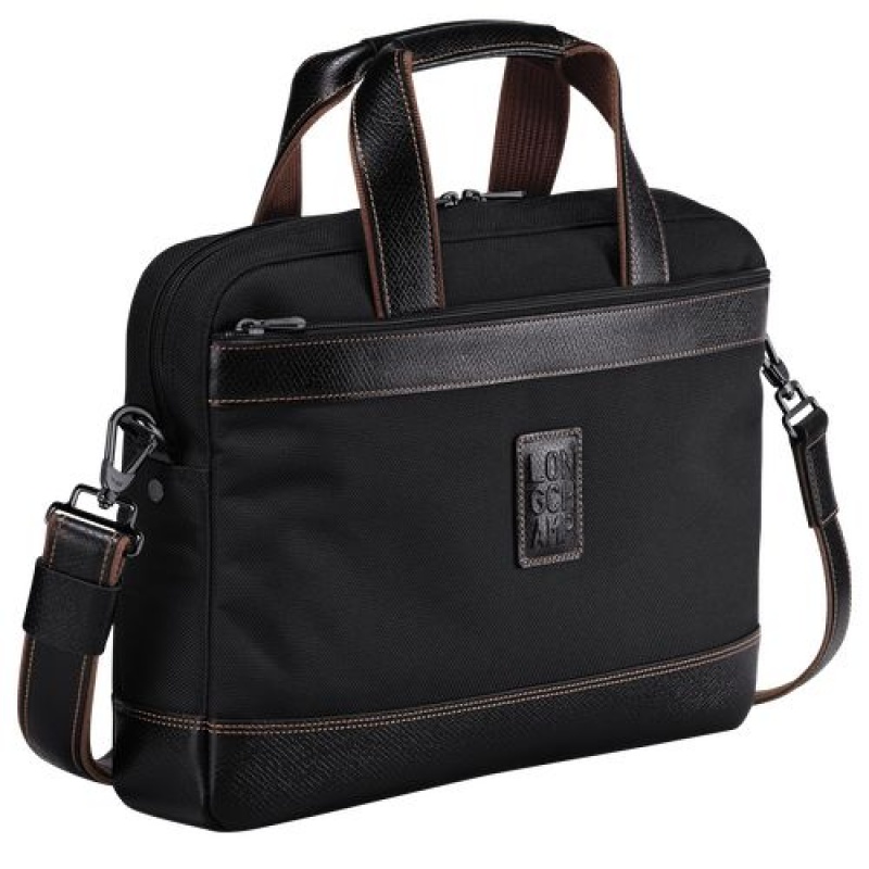 Longchamp Boxford Briefcase S Black | TDS-561803