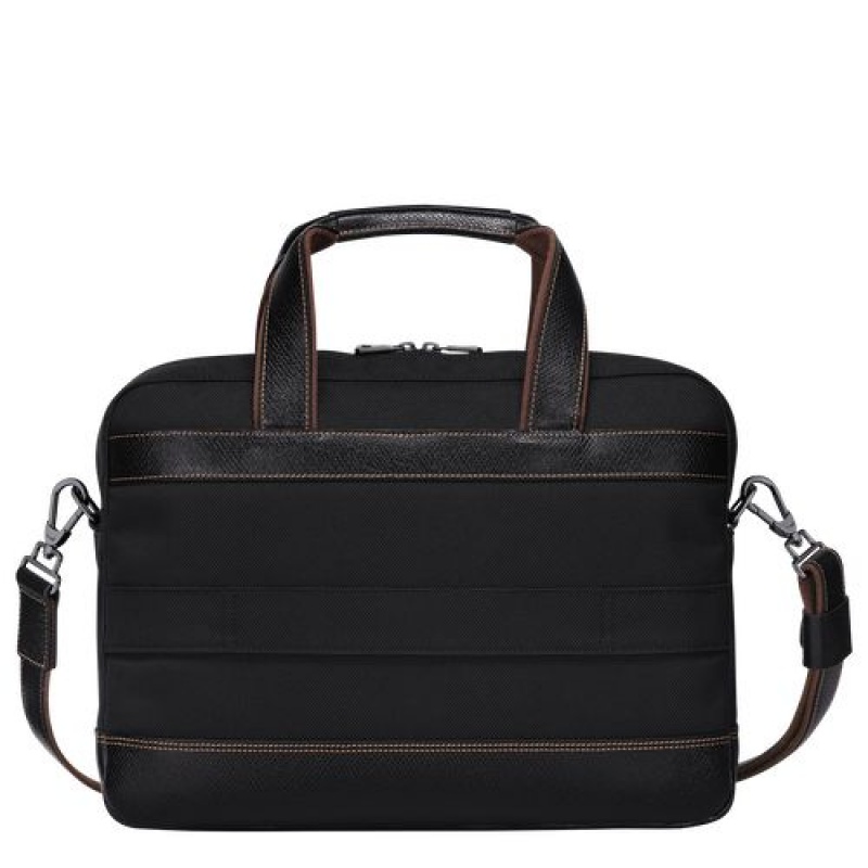 Longchamp Boxford Briefcase S Black | TDS-561803