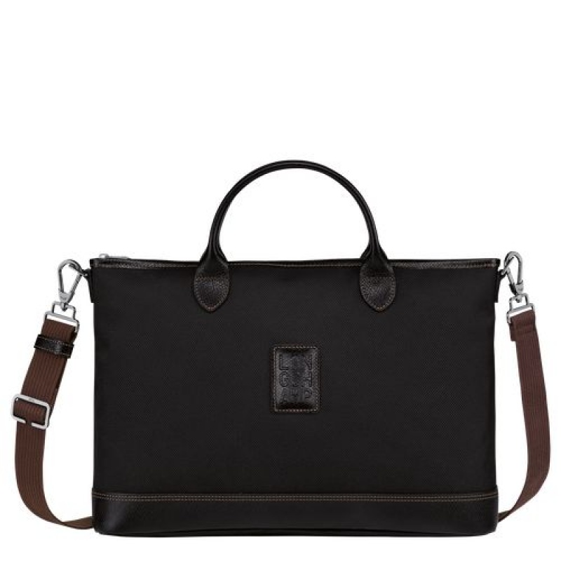 Longchamp Boxford Briefcase S Black | WCV-719604