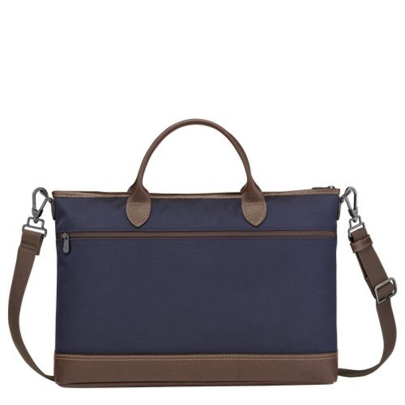 Longchamp Boxford Briefcase S Blue | DOM-037819