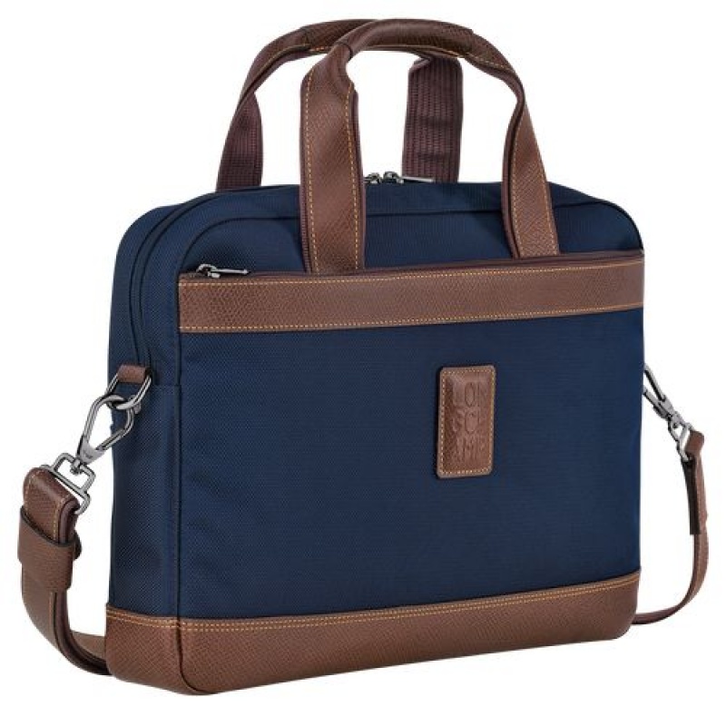 Longchamp Boxford Briefcase S Blue | UBH-789341