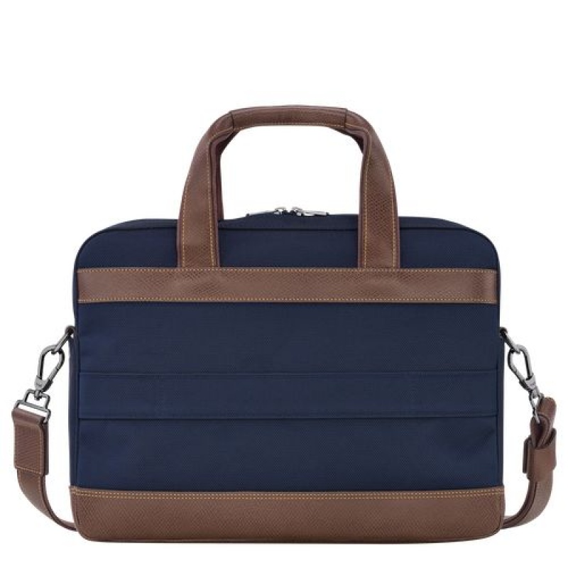 Longchamp Boxford Briefcase S Blue | UBH-789341