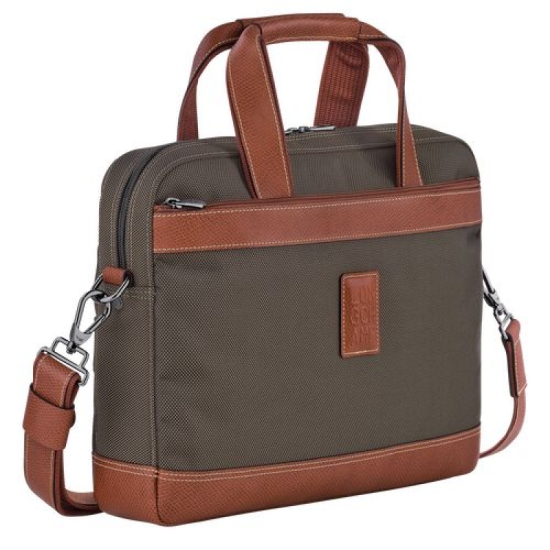 Longchamp Boxford Briefcase S Brown | RYS-895041