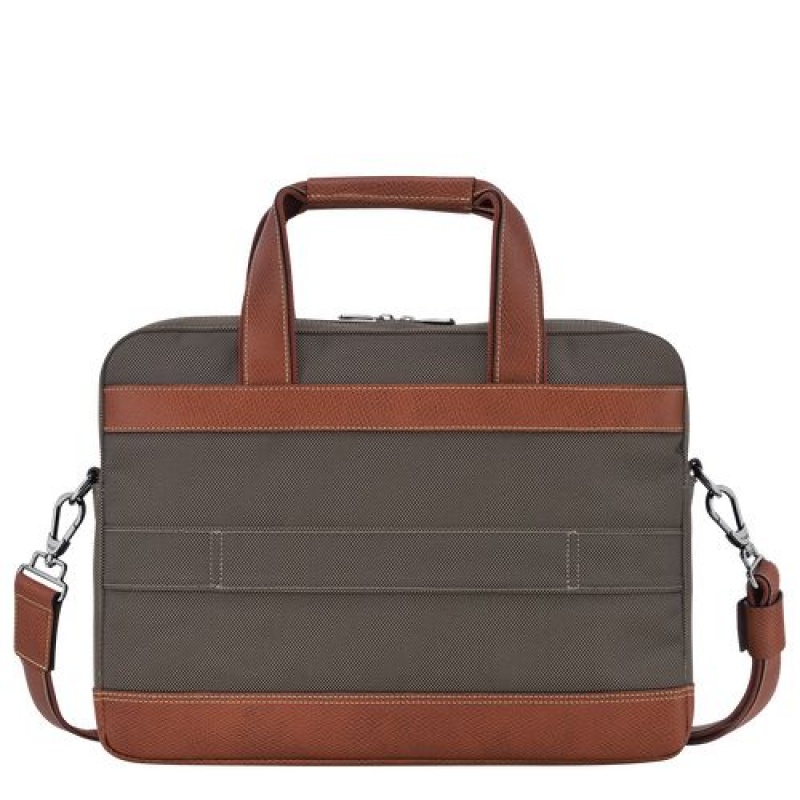 Longchamp Boxford Briefcase S Brown | RYS-895041