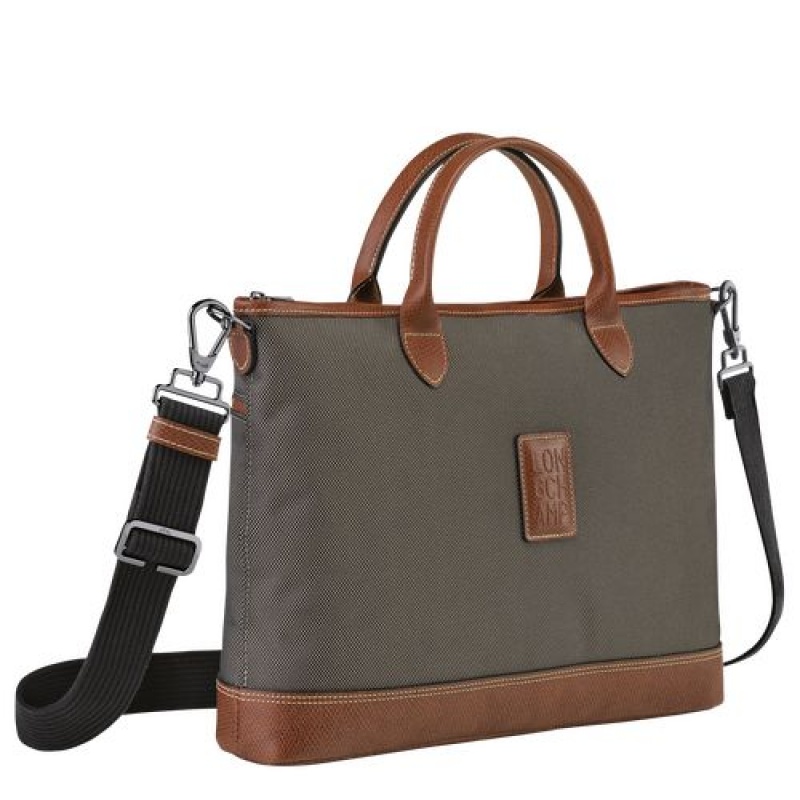 Longchamp Boxford Briefcase S Brown | UDT-192478