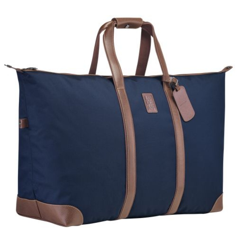 Longchamp Boxford Travel bag Blue | YMS-094356