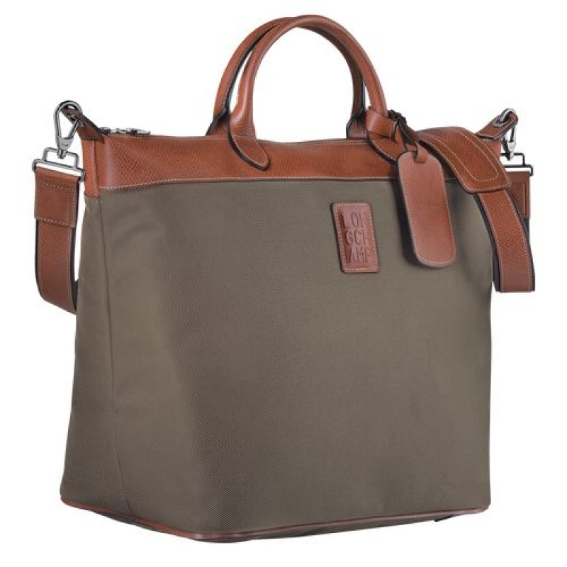 Longchamp Boxford Travel bag Brown | UJD-902538