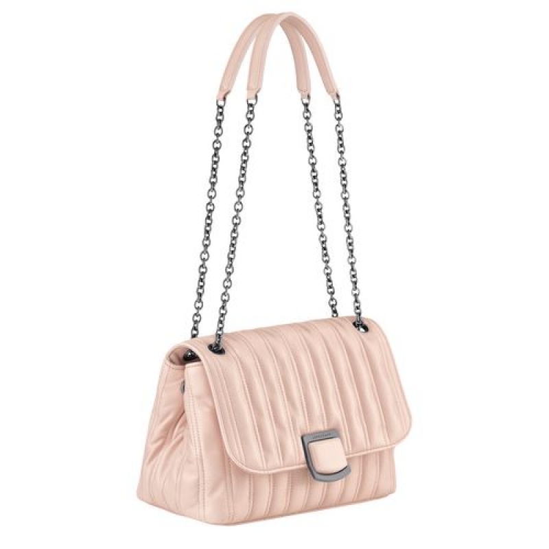 Longchamp Brioche Crossbody bag M Powder | ZTF-759120