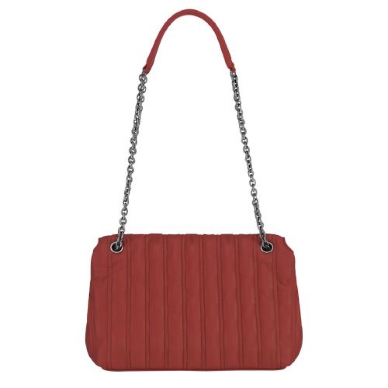 Longchamp Brioche Crossbody bag M Red | HLB-647159