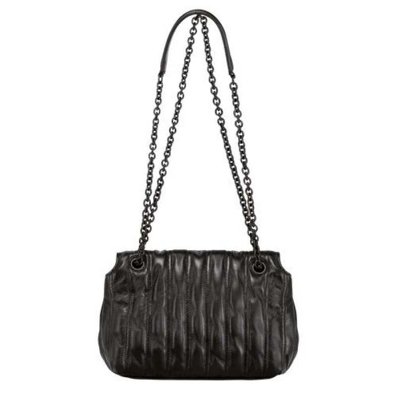 Longchamp Brioche Crossbody bag S Black | QIN-031574