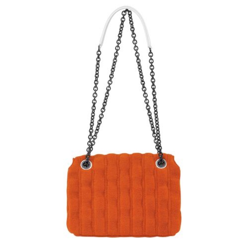 Longchamp Brioche Eponge Crossbody bag S Orange | TFQ-310769