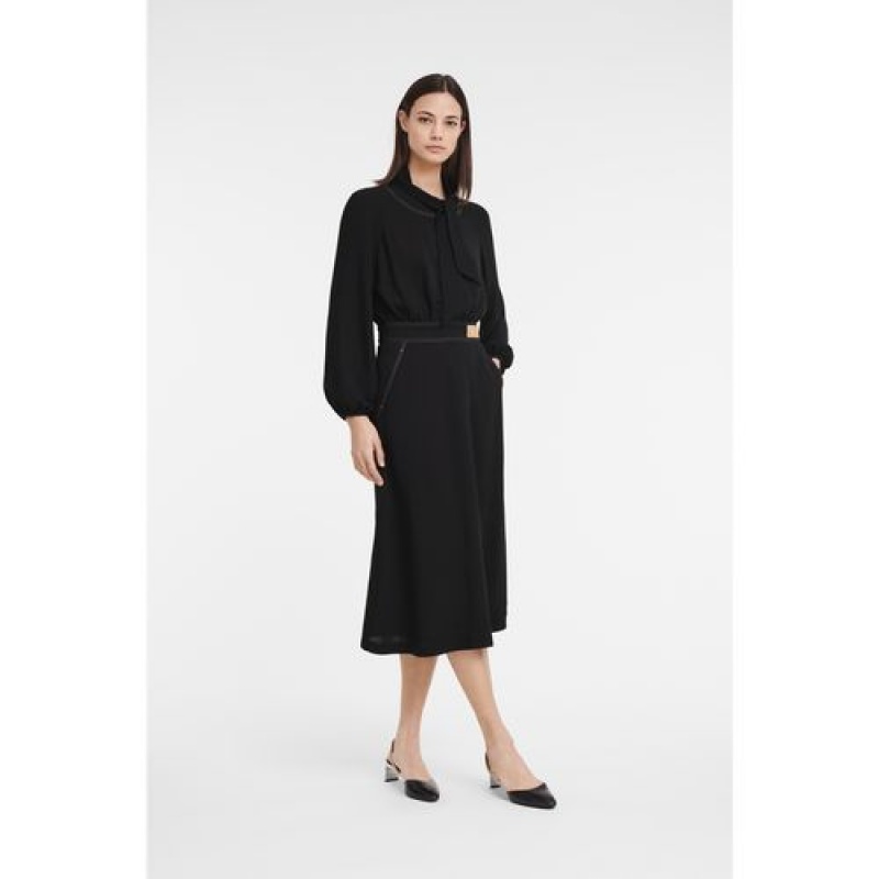 Longchamp Dress Black | FXN-524386