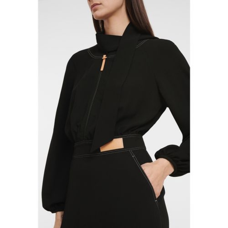 Longchamp Dress Black | FXN-524386