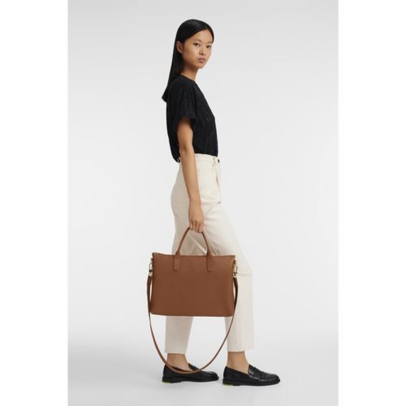 Longchamp Le Foulonne Briefcase S Caramel | CLT-048651