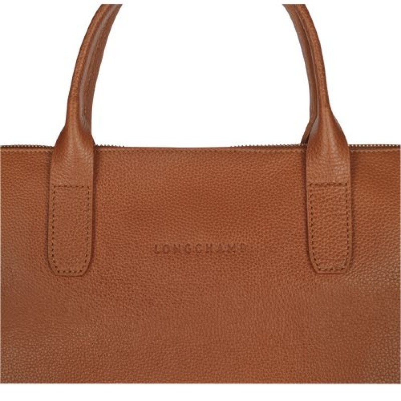 Longchamp Le Foulonne Briefcase S Caramel | CLT-048651