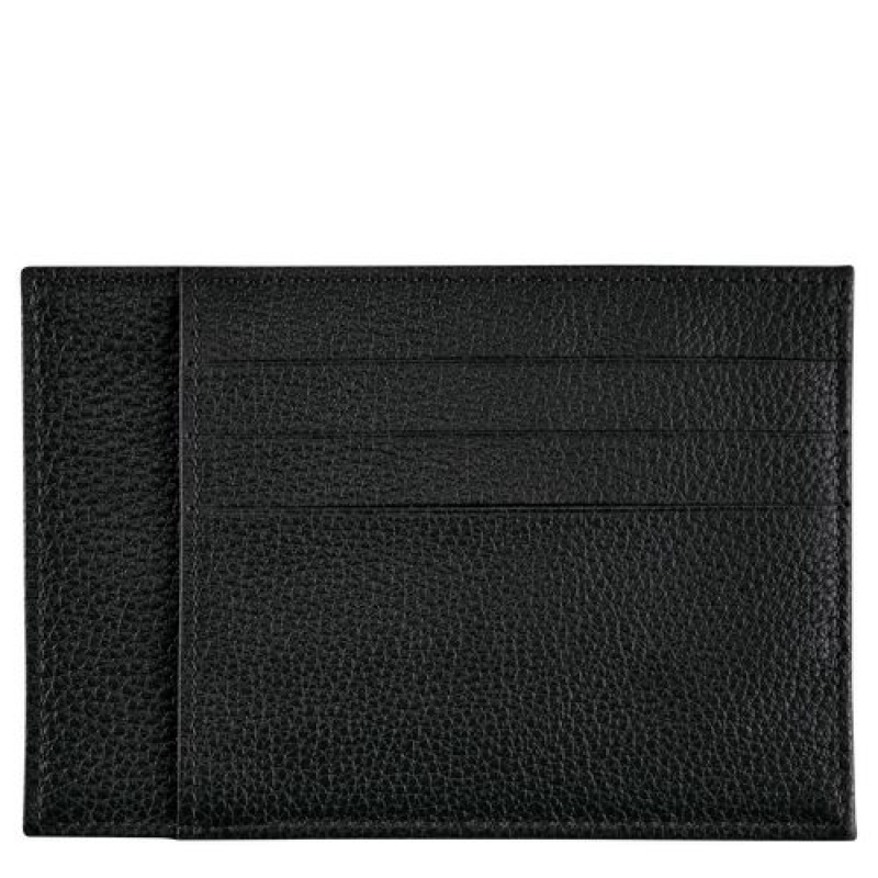 Longchamp Le Foulonne Card holder Black | NCS-169025