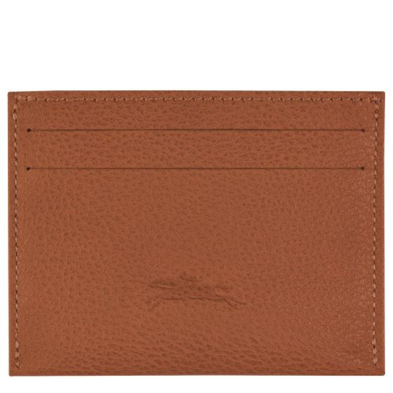 Longchamp Le Foulonne Cardholder Caramel | XVF-581370