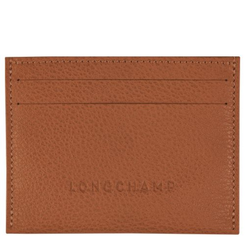 Longchamp Le Foulonne Cardholder Caramel | XVF-581370