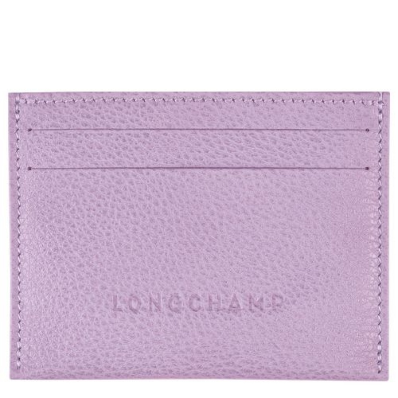 Longchamp Le Foulonne Cardholder Lilac | UXA-825361