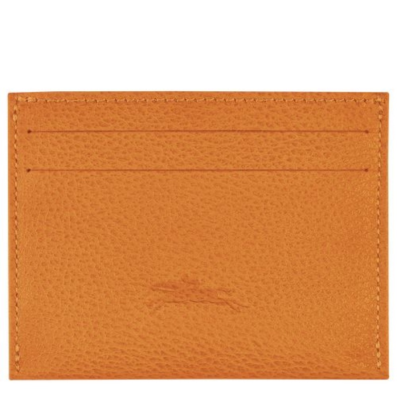 Longchamp Le Foulonne Cardholder Saffron | LNR-492051