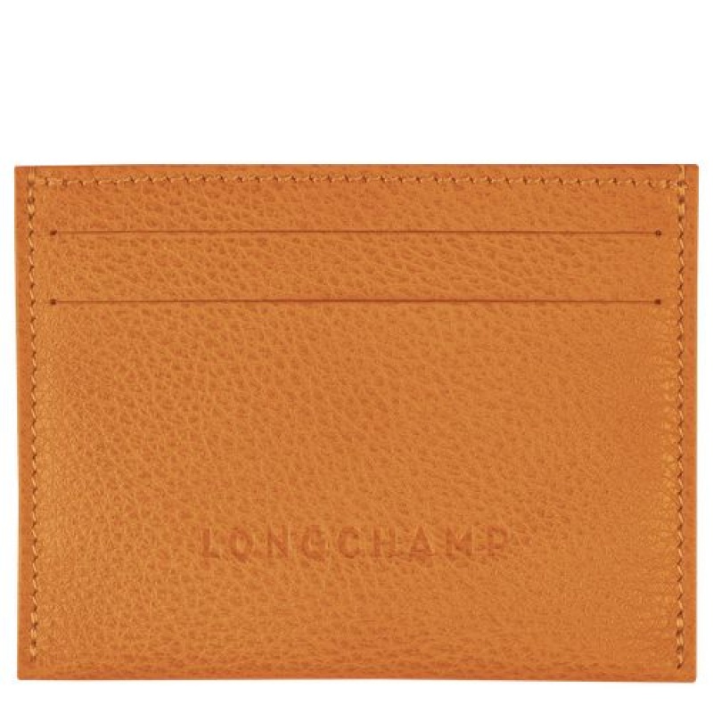 Longchamp Le Foulonne Cardholder Saffron | LNR-492051