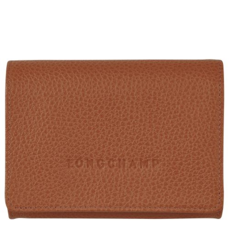 Longchamp Le Foulonne Coin purse Caramel | VPG-062451