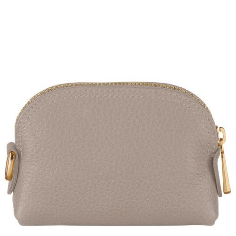 Longchamp Le Foulonne Coin purse Turtledove | SXA-345186