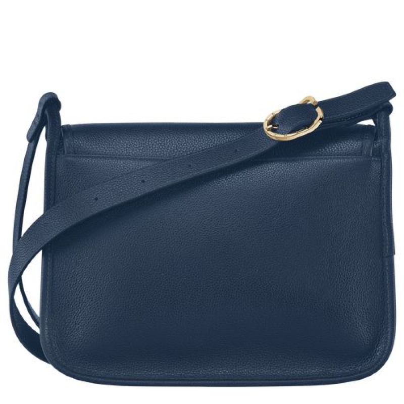 Longchamp Le Foulonne Crossbody bag L Navy | DGL-210946