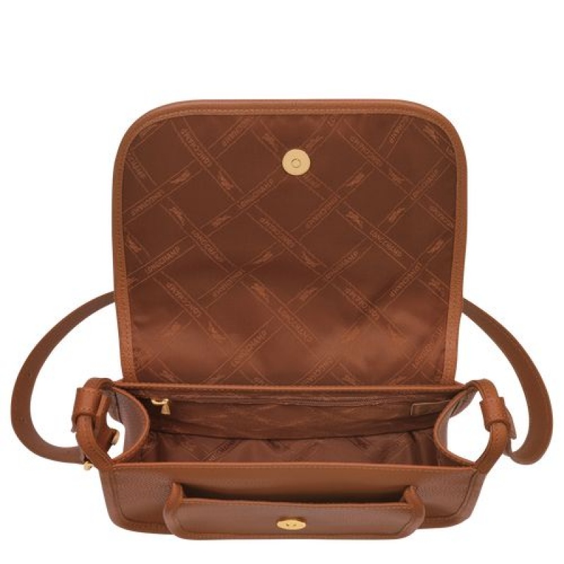 Longchamp Le Foulonne Crossbody bag M Caramel | RQW-091536