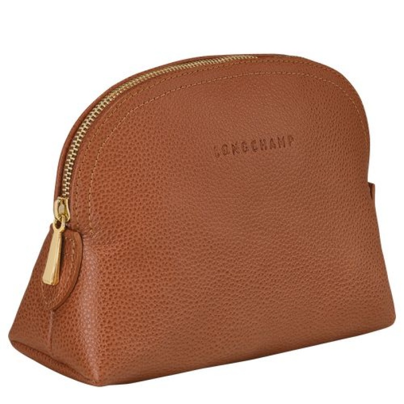 Longchamp Le Foulonne Pouch Caramel | UFS-784015