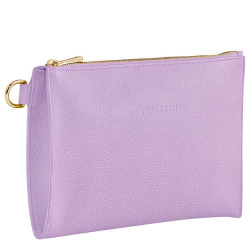 Longchamp Le Foulonne Pouch Lilac | JUS-051624