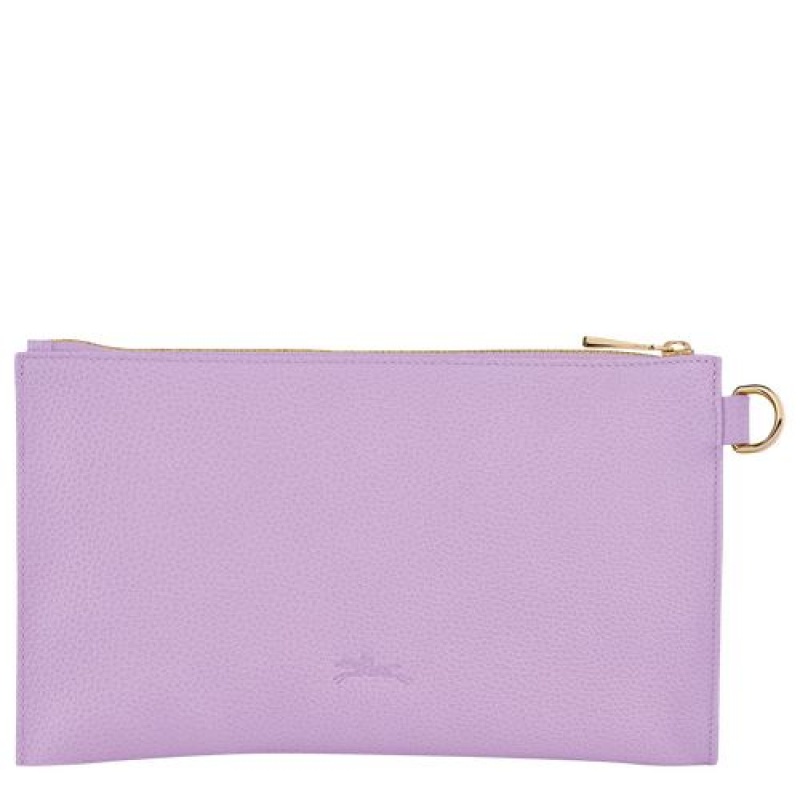 Longchamp Le Foulonne Pouch Lilac | JUS-051624