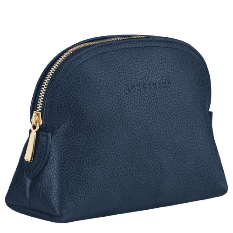 Longchamp Le Foulonne Pouch Navy | LJM-781549