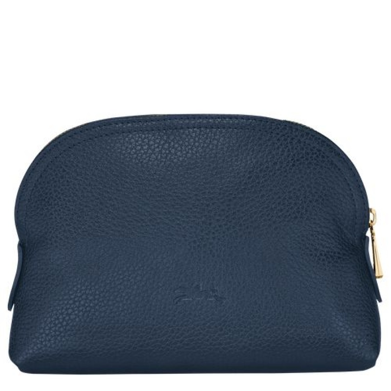 Longchamp Le Foulonne Pouch Navy | LJM-781549