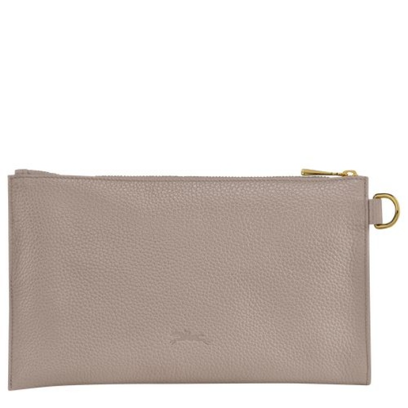 Longchamp Le Foulonne Pouch Turtledove | LZX-756320